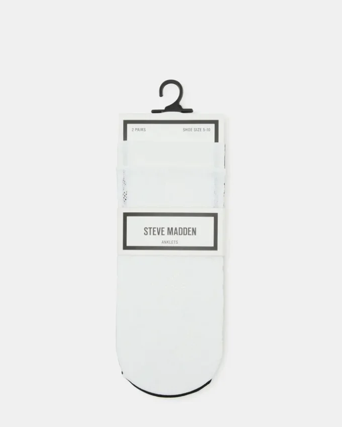 2er-Pack weiße Spitzen-Socken für die Füße