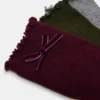 3er-Pack Folly Velvet Bow Rib Crew Socken Cherry