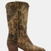 Albany Brown Distressed Wide Calf Albany Brown Distressed Wide Calf