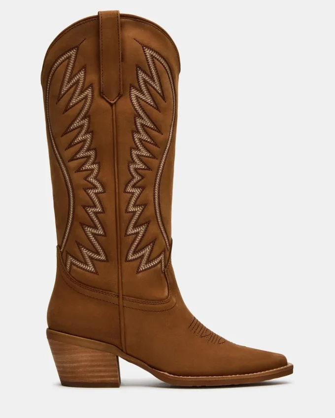 Albany Stitch Cognac-Wildleder