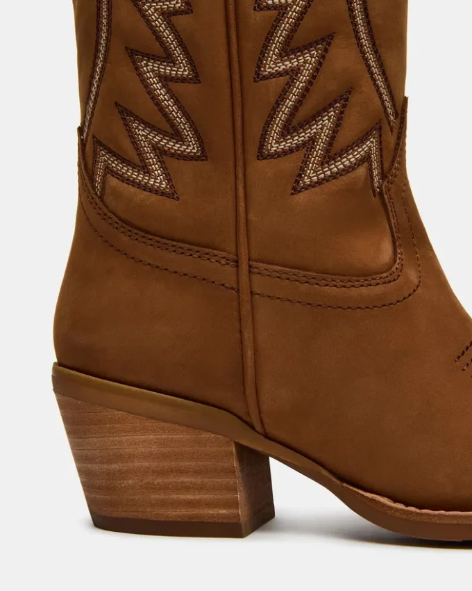 Albany Stitch Cognac-Wildleder