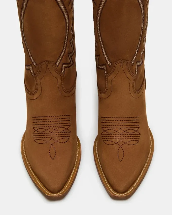 Albany Stitch Cognac-Wildleder