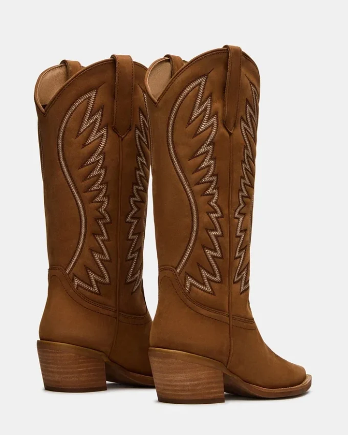 Albany Stitch Cognac-Wildleder