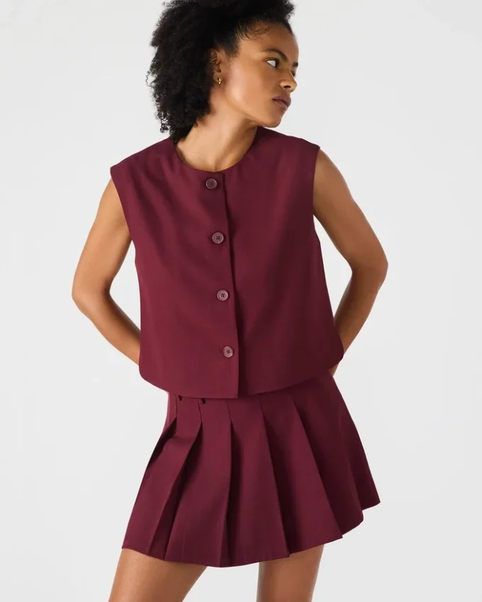 Alessa-Oberteil in Weinrot