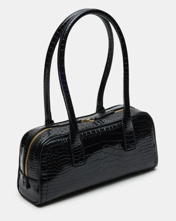 Anise Tasche Black Crocodile