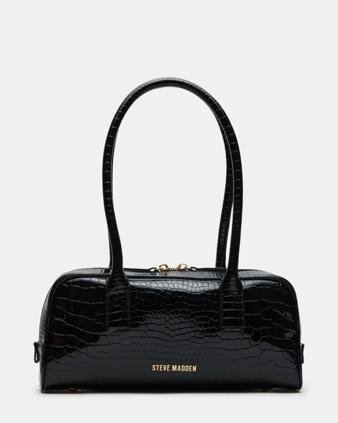 Anise Tasche Black Crocodile
