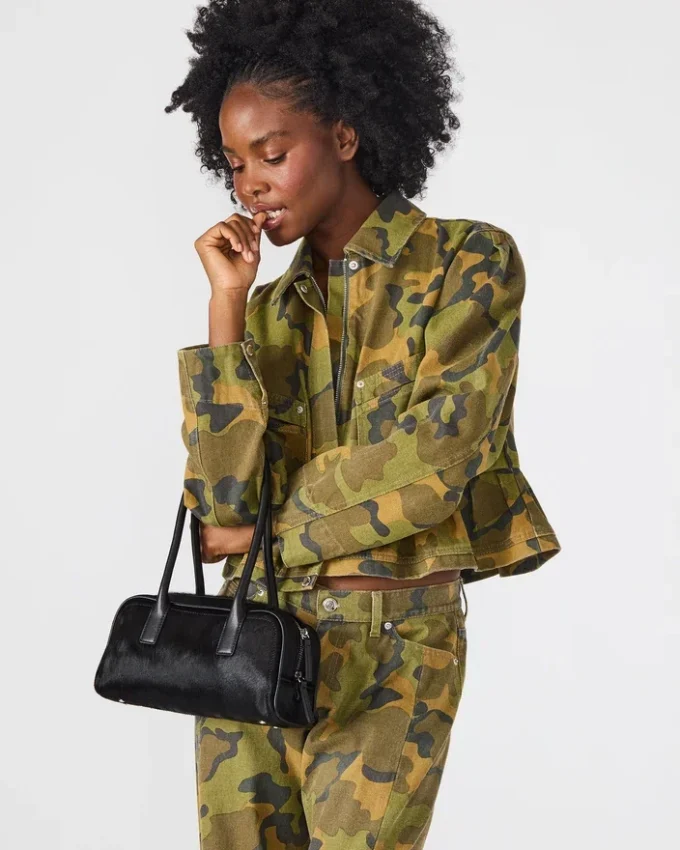 Anise Tasche Black Crocodile