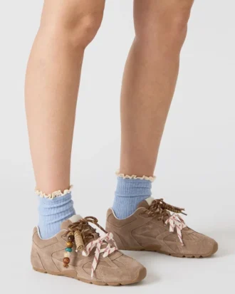 Aziel Charm Taupe Wildleder