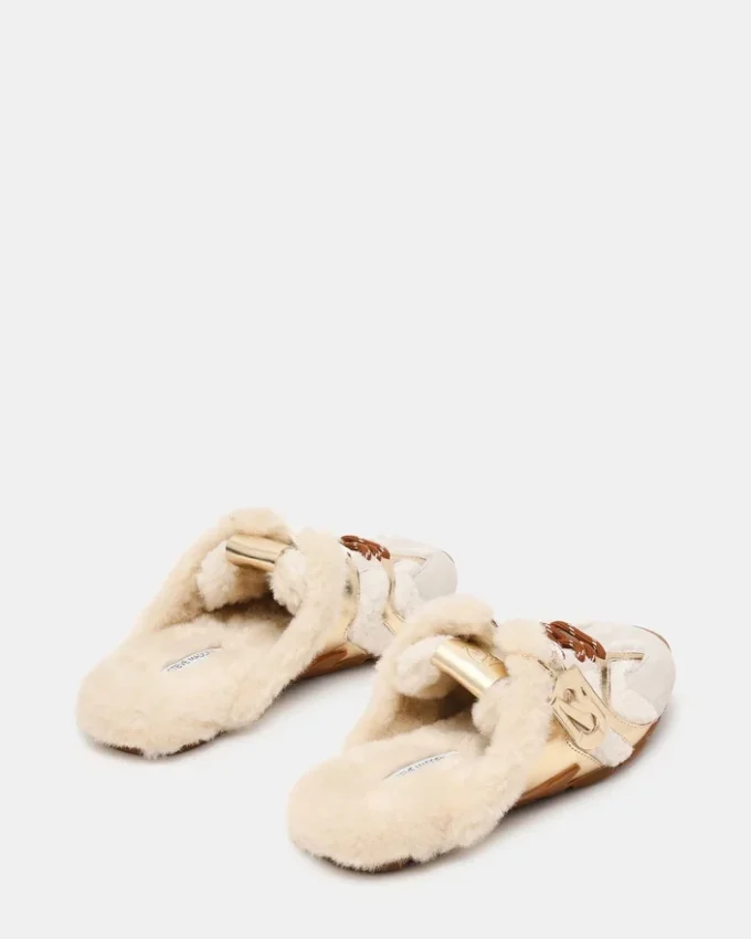 Aziel Pantolette aus Kunstfell