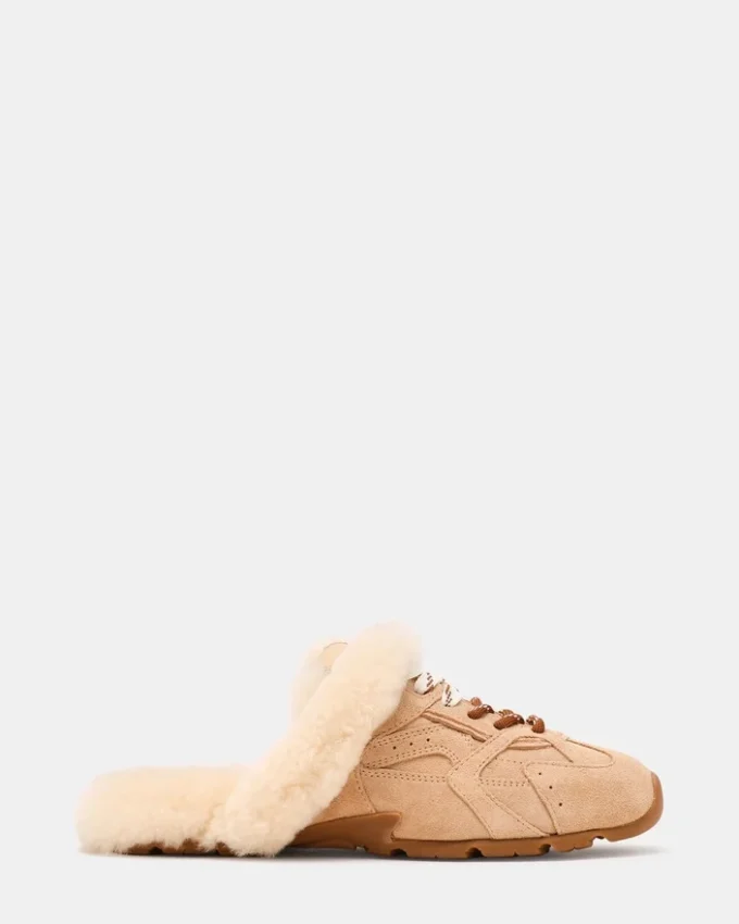 Aziel Pantolette Kunstfell Natur Aziel Pantolette Kunstfell Natur