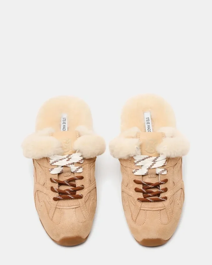 Aziel Pantolette Kunstfell Natur Aziel Pantolette Kunstfell Natur