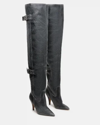 Baddie Black Distressed