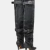 Baddie Black Distressed Baddie Black Distressed