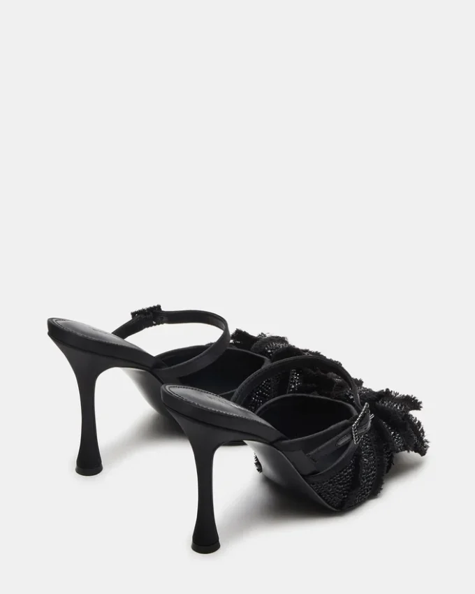 Baylin Schwarzer Satin mit Strass Baylin Schwarzer Satin mit Strass