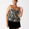 Bodi Top Schwarz Multicolor