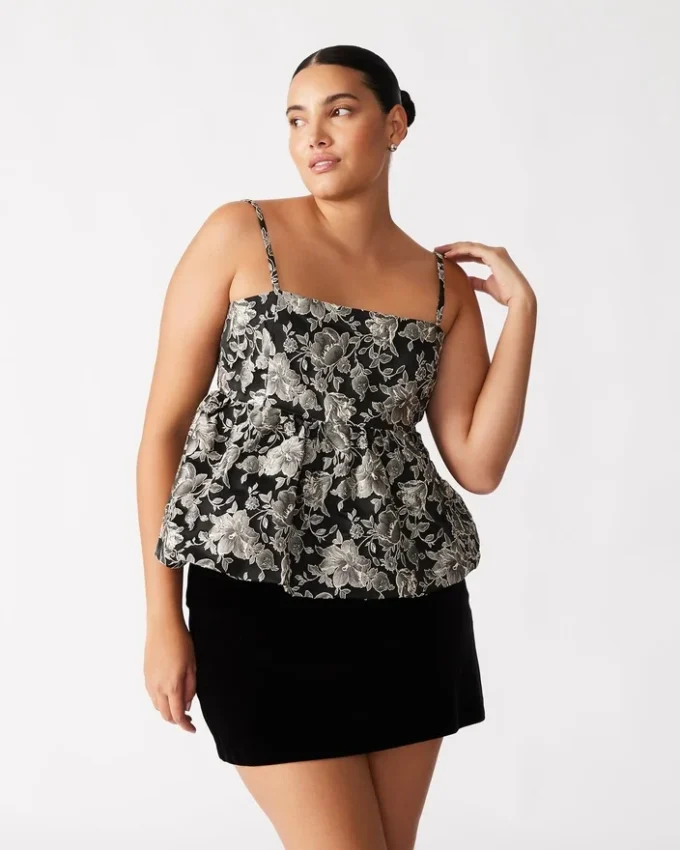 Bodi Top Schwarz Multicolor