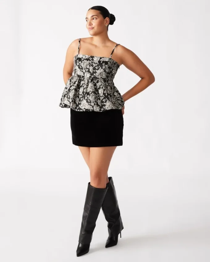 Bodi Top Schwarz Multicolor