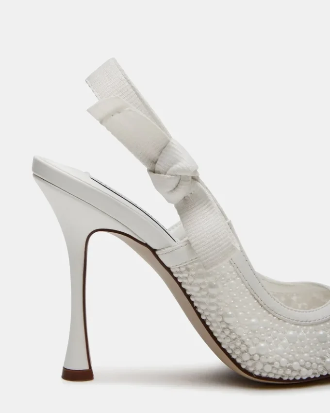 Bri Weiß Spitze Perle