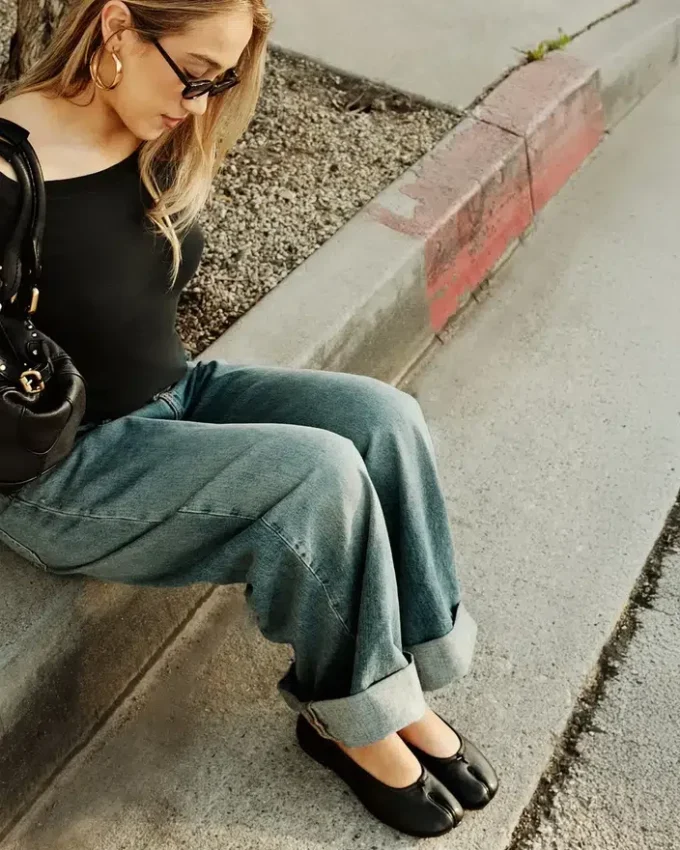 Calico Schwarzes Leder