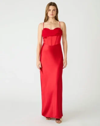 Carmela-Kleid Rot