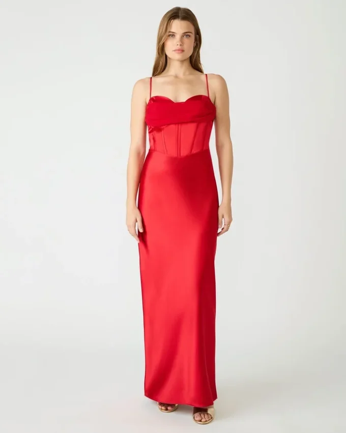 Carmela-Kleid Rot