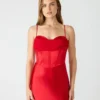 Carmela-Kleid Rot
