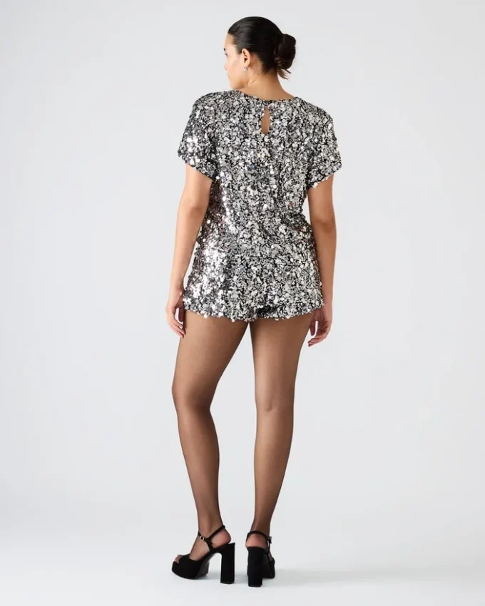 Celestine Shorts Silber