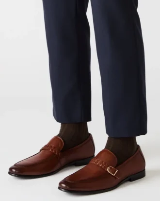 Chaplin in hellbraunem Leder