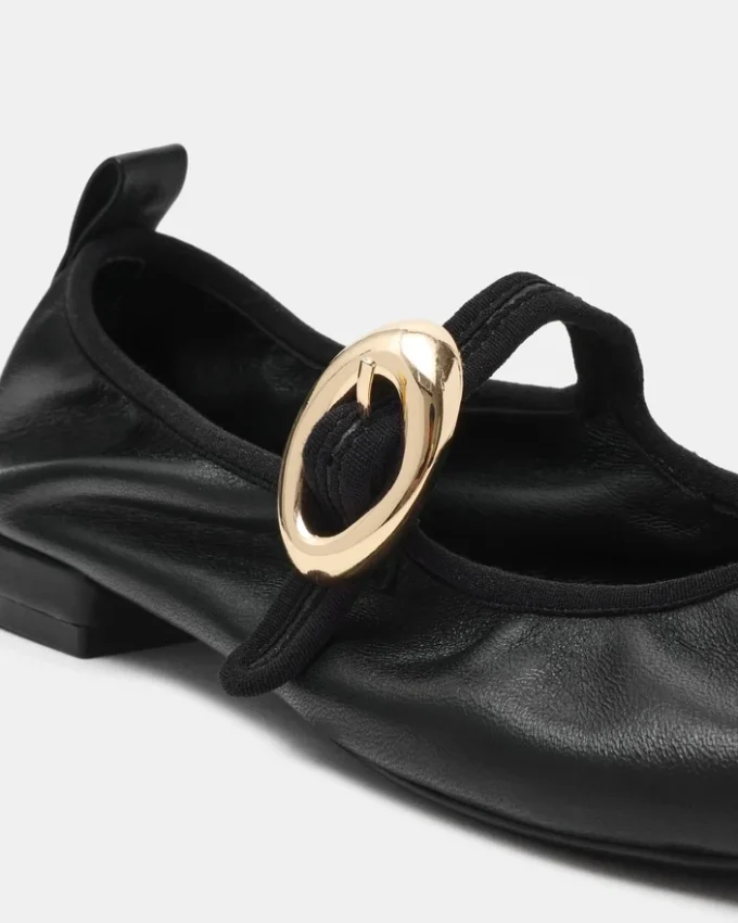 Daffia Schwarzes Leder Daffia Schwarzes Leder