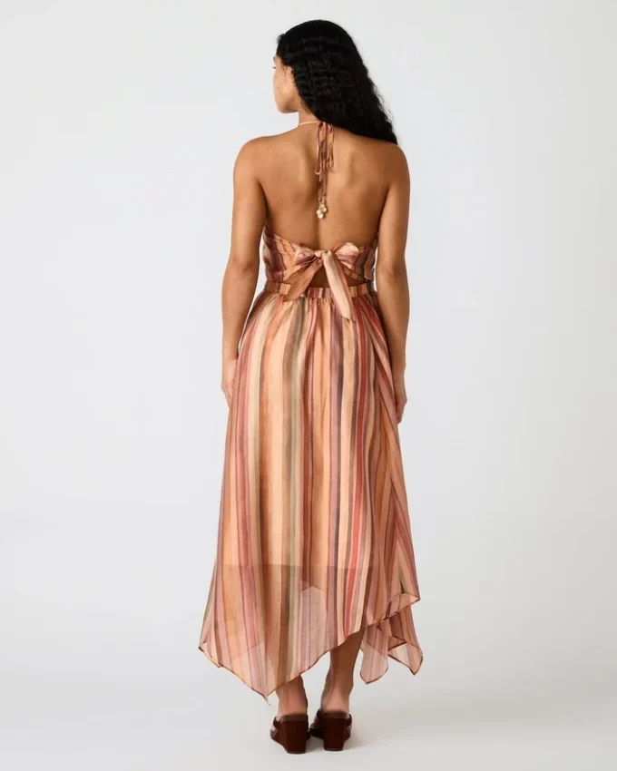 Dalina-Kleid, gestreift, mehrfarbig Dalina-Kleid, gestreift, mehrfarbig