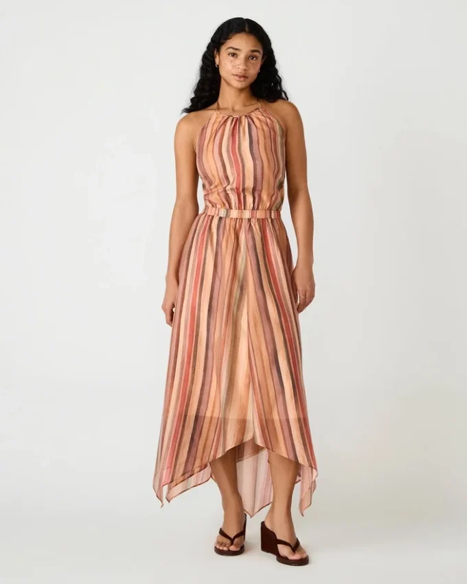 Dalina-Kleid, gestreift, mehrfarbig Dalina-Kleid, gestreift, mehrfarbig