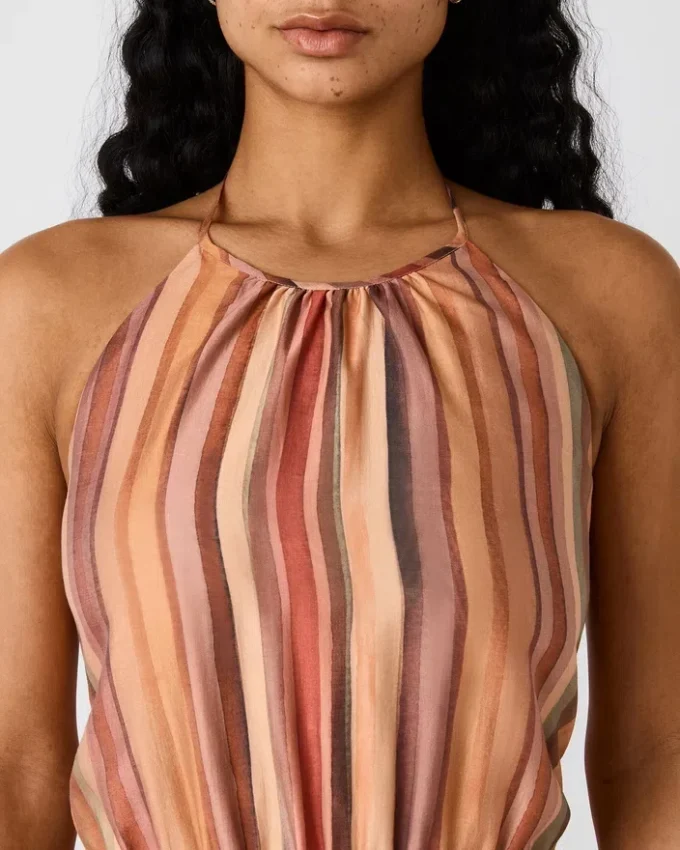 Dalina-Kleid, gestreift, mehrfarbig Dalina-Kleid, gestreift, mehrfarbig