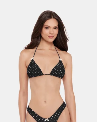 Darling Dot Bikini-Oberteil Schwarz Multi