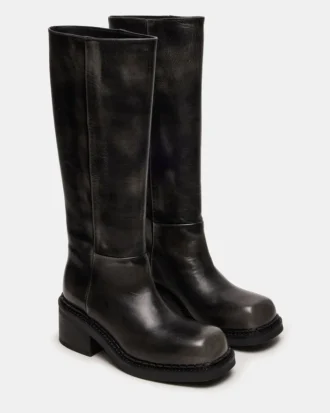 Davos Black Distressed