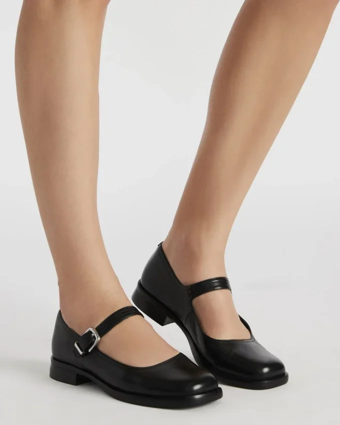 Delancy Schwarzes Leder Delancy Schwarzes Leder