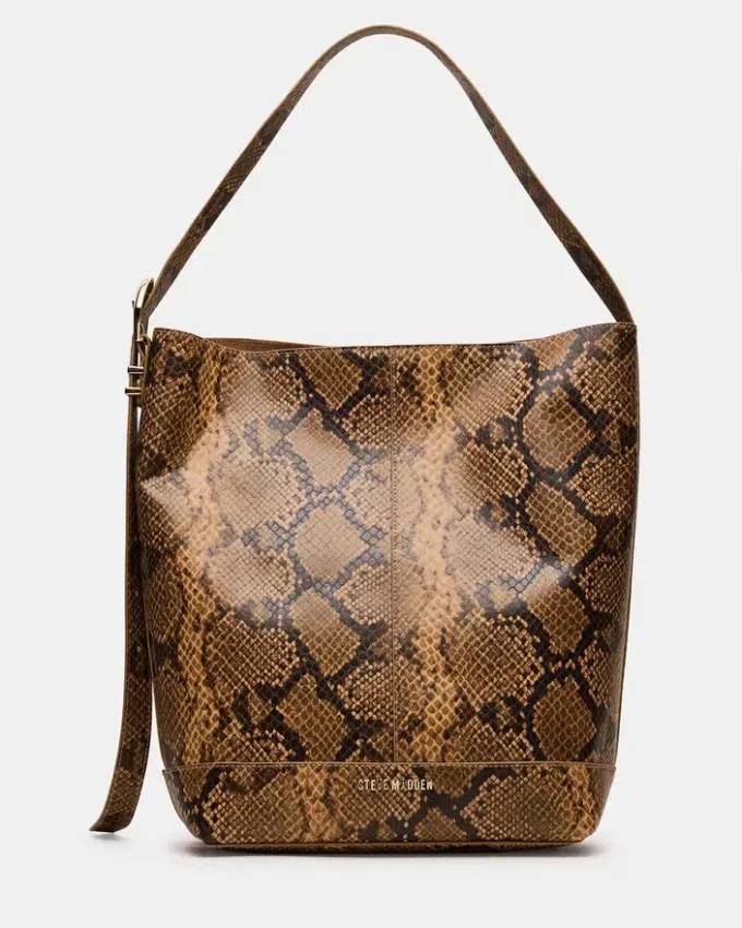 Denise-Tasche mit braunem Print Denise-Tasche mit braunem Print
