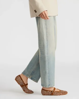 Dreaming Chestnut Wildleder mit Strasssteinen