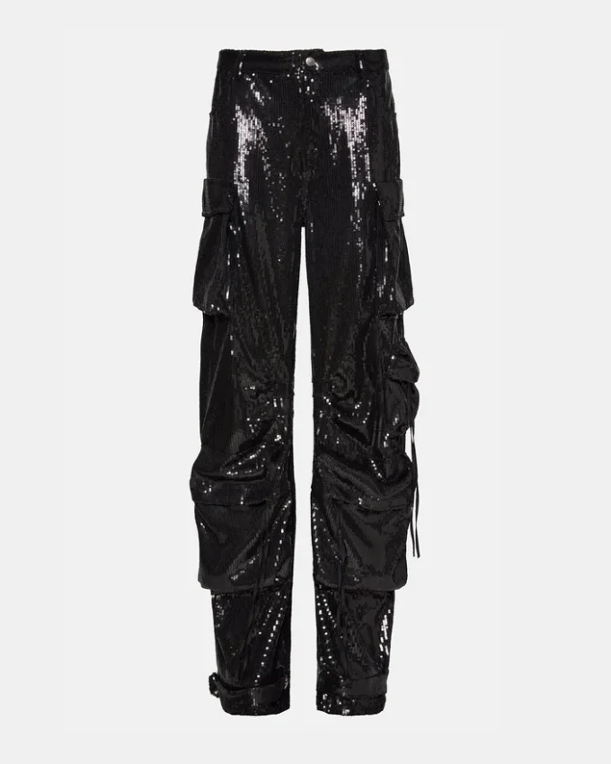 Duo Sequin Pant Schwarz