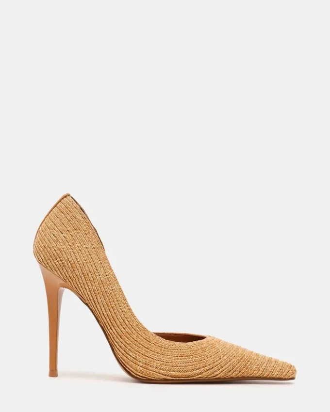 Elegante Pumps aus natürlicher Raffia