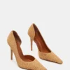 Elegante Pumps aus natürlicher Raffia