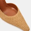 Elegante Pumps aus natürlicher Raffia