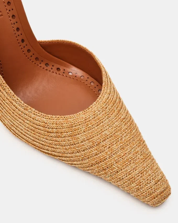 Elegante Pumps aus natürlicher Raffia
