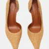 Elegante Pumps aus natürlicher Raffia