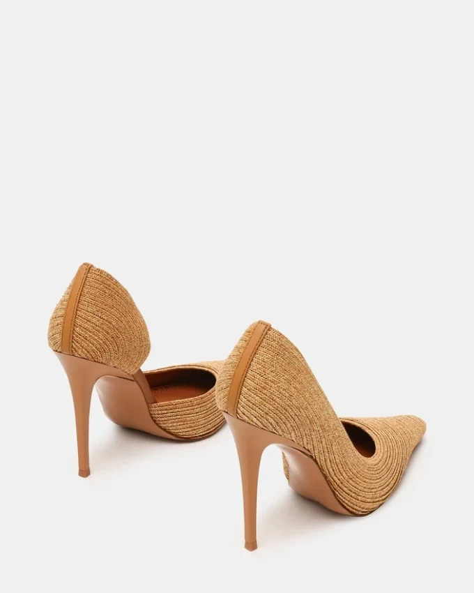 Elegante Pumps aus natürlicher Raffia