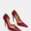 Elegante rote Krokodil-Pumps