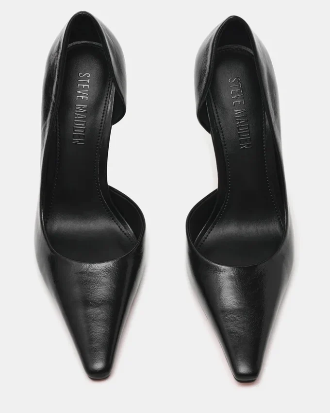 Elegantes schwarzes Leder