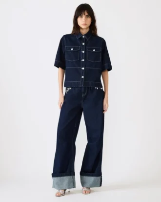 Eliana-Oberteil in Bijou-Blau