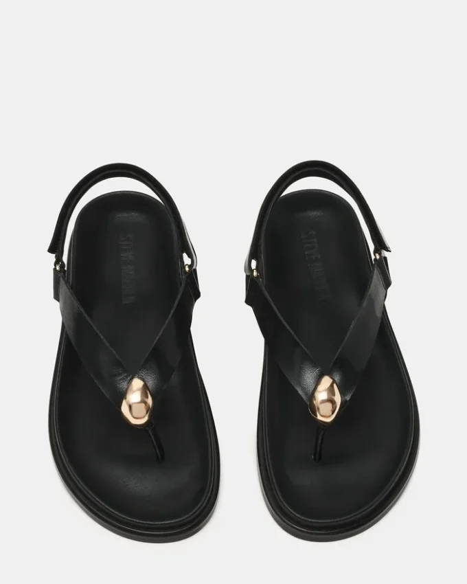 Elvia Schwarzes Leder