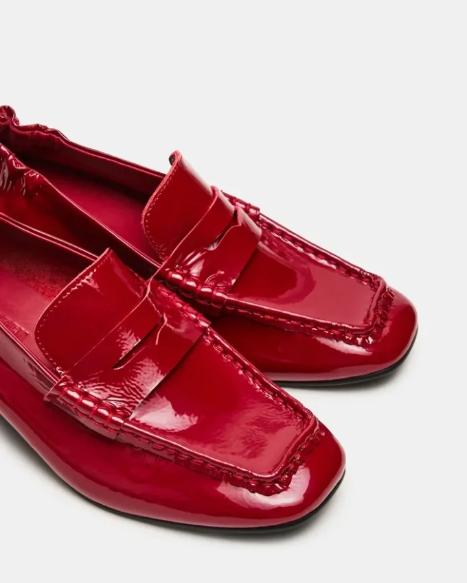 Estee Red Crinkle Patent