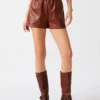 Faux the Record Shorts Cognac Faux the Record Shorts Cognac